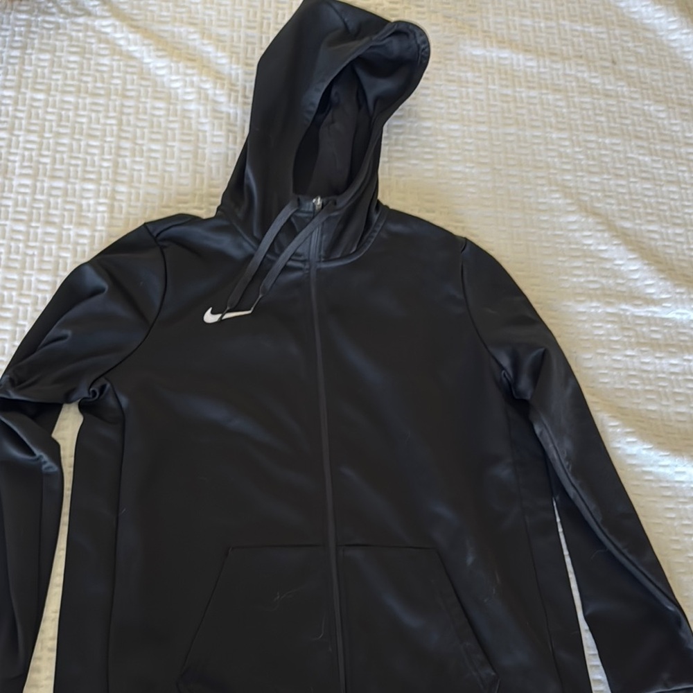 Nike Women's Black Hooded Jacket